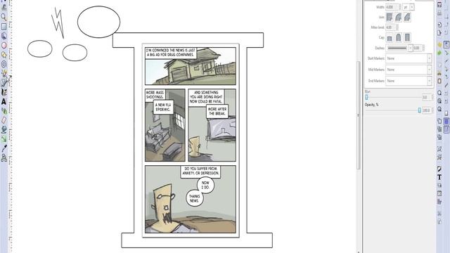 Turning Sketches Into Comics (4of4) The Inkscape Stage