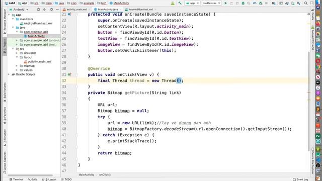 Android Networking - 1.1 - Sử dụng Thread trong Android