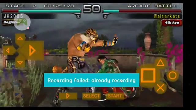 Tekken: Dark Resurrection PPSSPP 19 SECONDS OF GAMEPLAY(Recorded From Google Play Games)