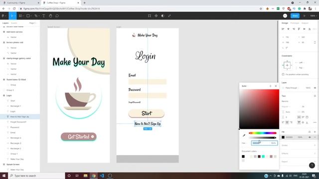 Mobile App Design !! UI Design in FIGMA || Figma tutorial ! How to Design in Figma