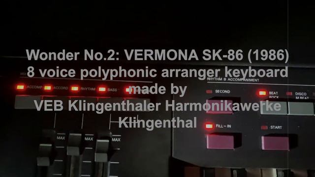Tiracon 6V  Vermona Synthesizer  Vermona SK 86