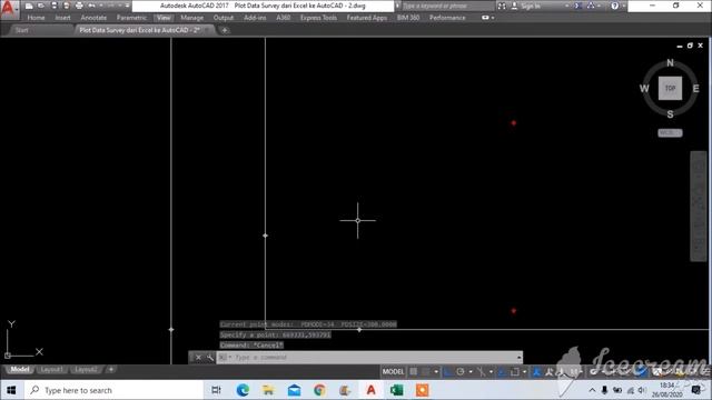 TUTORIAL EXCEL AUTOCAD   Cara Import Koordinat dari Excel ke AutoCAD