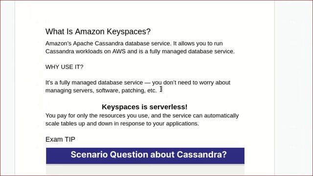 Apache Cassandra Workloads with Amazon Keyspaces