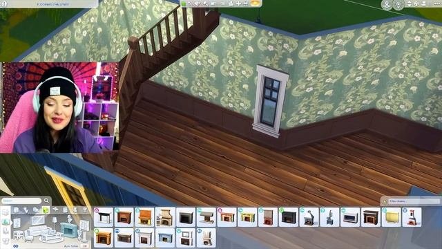 Trying the "Flooring First" Build Challenge in The Sims 4 (which is not sus at all officer)