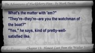 Chapter 13 - The Adventures of Huckleberry Finn by Mark Twain - Honest Loot from the "Walter Scott"