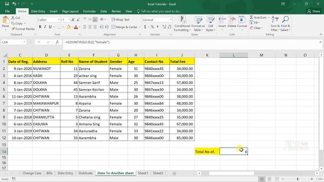 How To Count Unique Values in Excel | Nepali Excel Tutorial in Nepali | AP Tech Forum