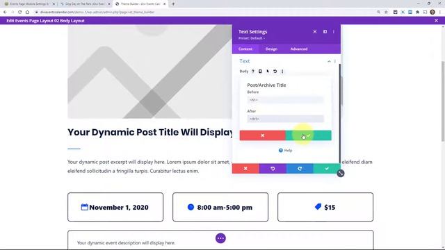 How To Use The Events Page Module | Divi Events Calendar Documentation