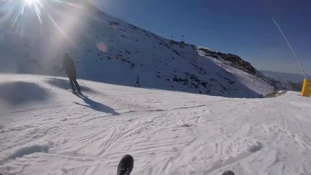 Sledding Snow Bob in Sierra Nevada