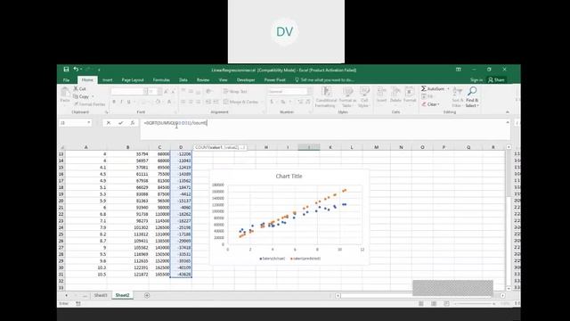 solving linear regression problems using excel solver