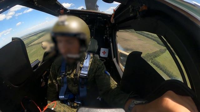 Боевая работа экипажа Ми-28 в зоне ответственности ГрВ Север