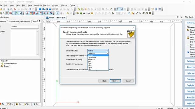Part ( 3 of 17 ) DIALUX ( كيفية رفع مشروعك علي الديالكس )How to import your project on Dialux
