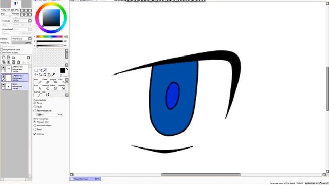 Draw anime eyes  Рисуем аниме глаза