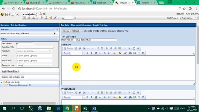 [15HCB1] Công cụ quản lí TestCase TestLink