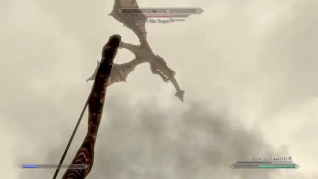 Killing An Elder Dragon (Skyrim)