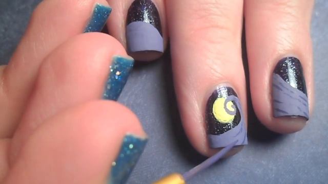 The Nightmare Before Christmas Nail Art