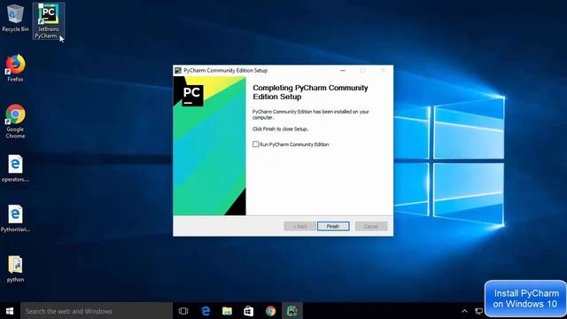 How to Install PyCharm IDE on Windows 10