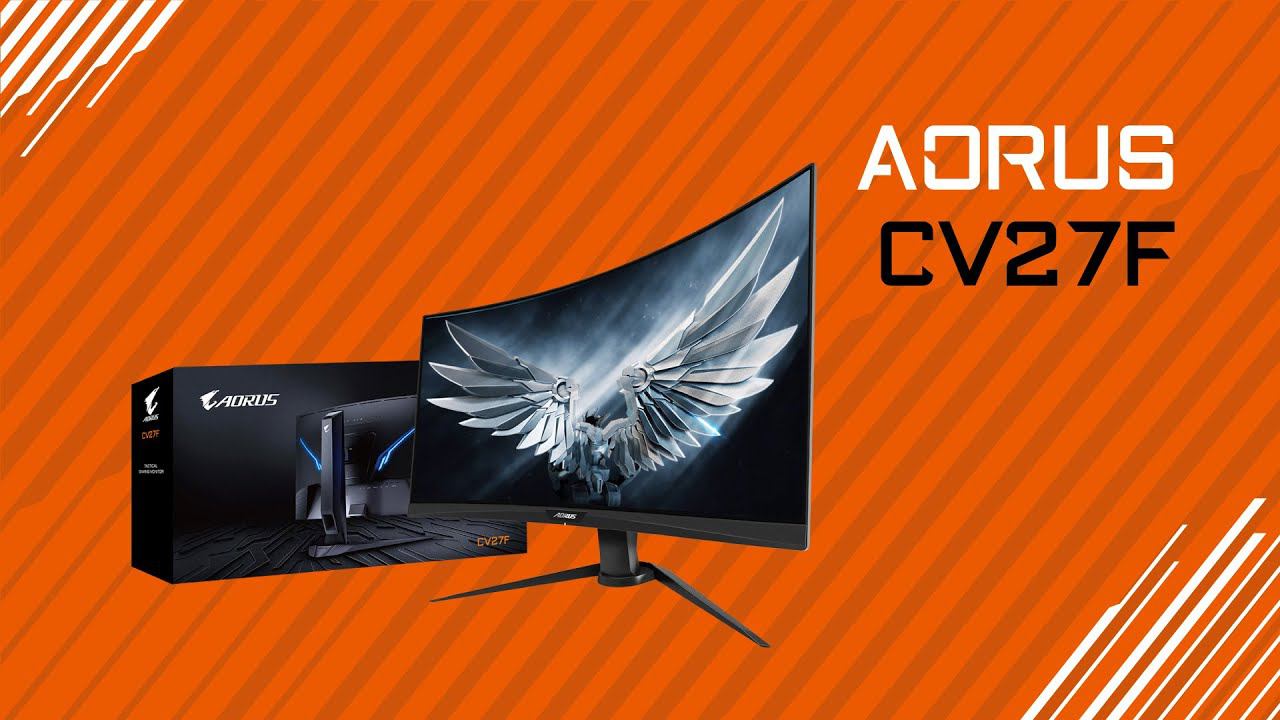 Распаковка монитора AORUS CV27F