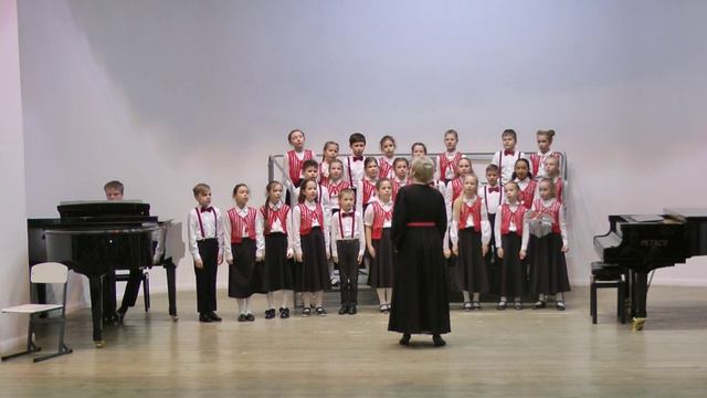 Эстонская народная песня «Колыбельная ветра». Младший хор «Концертино». Хормейстер Оксана Николаева