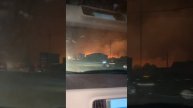 В пригороде Улан-Уде бушует пожар! Огонь быстро движется в сторону города, благодаря сильному ветру!