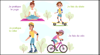Zoé parle du sport.