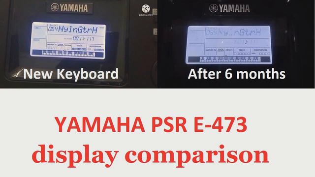 display problem found in yamaha psr e-473