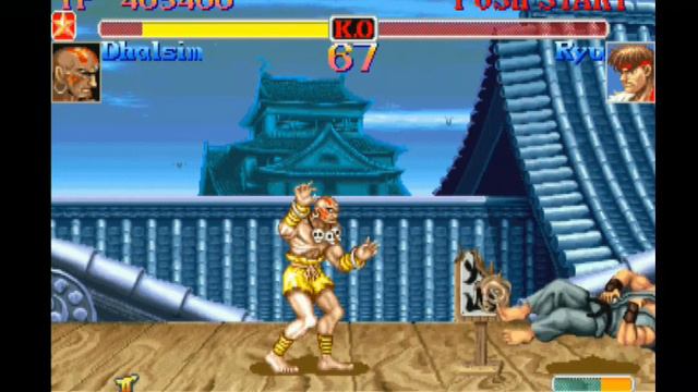 Hyper Street Fighter 2 AI Nerf (PS2) - Dhalsim (Normal) - Hardest - No Continues