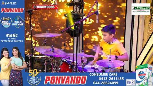 Unbelievable Wonder Kid Steven Devassy - Drums Sivamani Awestruck! Watch to Believe!
