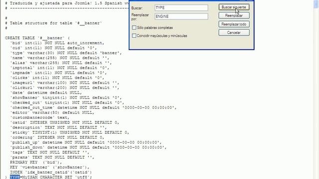 Joomla 1.5.22, Solucion Al Instalar En MYSQL 5.5.8