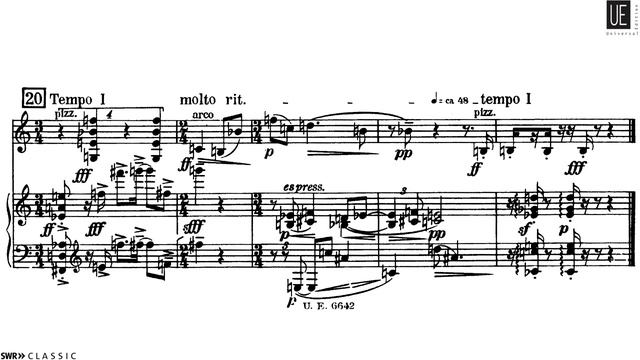Anton Webern — Four Pieces, Op.7 [w/ score]