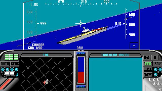 F-19 Stealth Fighter (MS-DOS) Elite Difficulty, North Cape & Persian Gulf, 1988, MicroProse