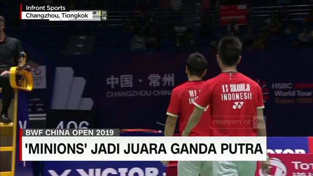 'The Minions' Juara Ganda Putra BWF China Open 2019