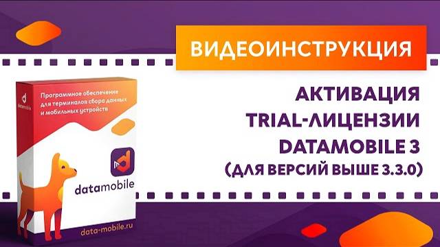 DataMobile 3: Активация TRIAL-лицензии DataMobile 3 (для версий выше 3.3.0)