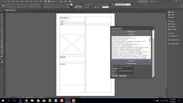 WordPress-Import für InDesign (Erweiterung)