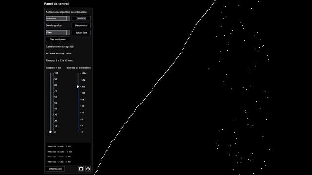 Java - Array sort visualizer - Insertion sort