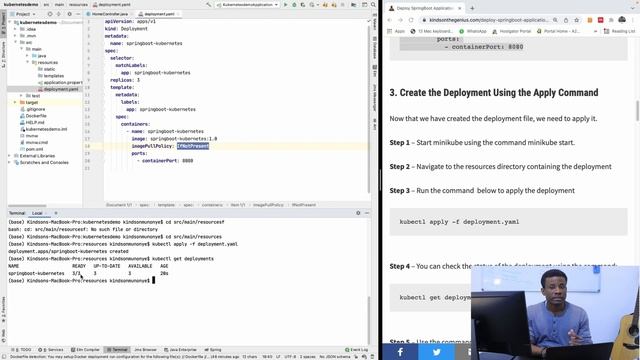 SpringBoot to Kubernetes Using Deployment YAML