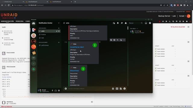 UnRAID en Directo #9 | Configuración de notificaciones en UnRAID