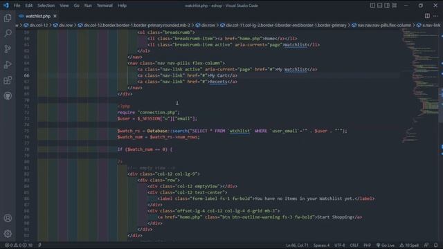 Design a responsive watchlist page using HTML, CSS, JavaScript and Bootstrap