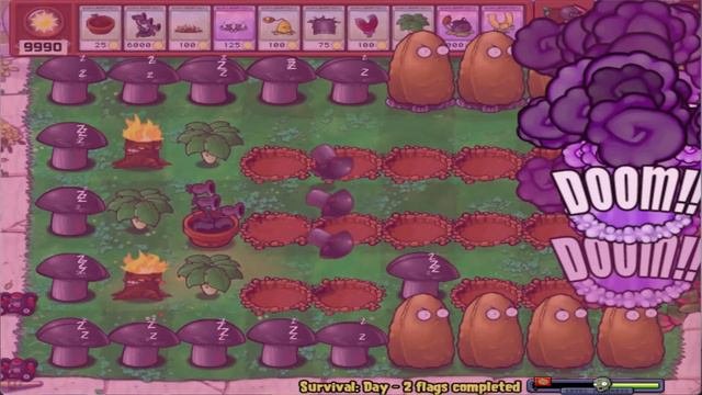 1 Threepeater Doom Shroom Vs 99 Gargantuar Plants vs Zombies Battlez