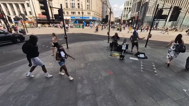 Street musician   Skowa Kabala. London. June