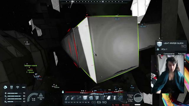 Space Engineers EP 46 connecting the Havlock and building the shuttle bay