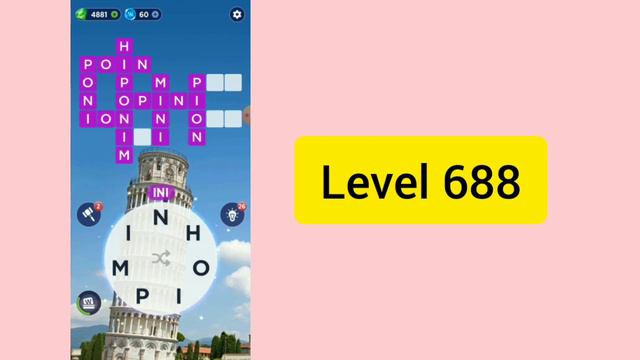 game words of wonders level 686, 687, 688, 689, 690