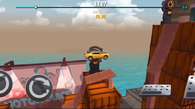 Я играю в Stunt Car Extreme! Снова тут! Я купил новую машину! За 35 кристаллов! Круто едет!!!
