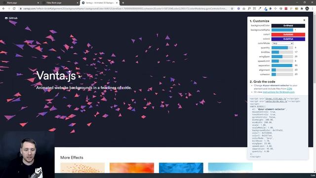 Эффект "Летающие птицы" для Tilda в Zero Block
