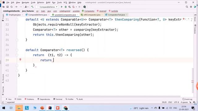Java-8 Comparator || Part - 5