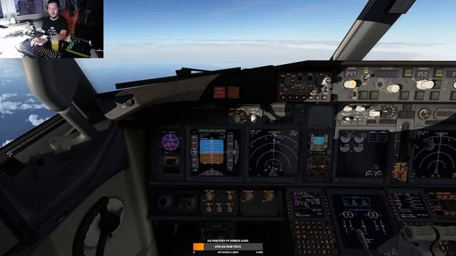 Xplane11 Рим-Киев В737-800 + Xenviro