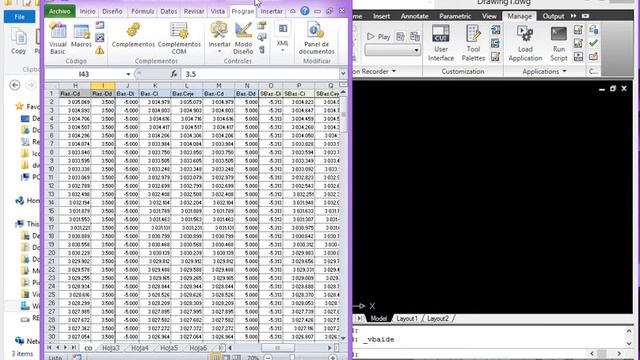 Macros Excel AutoCAD porDennys Arcienega