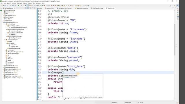 springboot | springboot with html form and h2 database | Springboot HTML and H2 database | okay jav