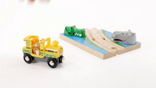 Brio Переезд Сафари с кусающимся бегемотом и крокодилом 33721