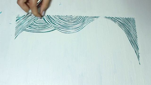 Oil Pastel and Acrylic Scratching/Engraving