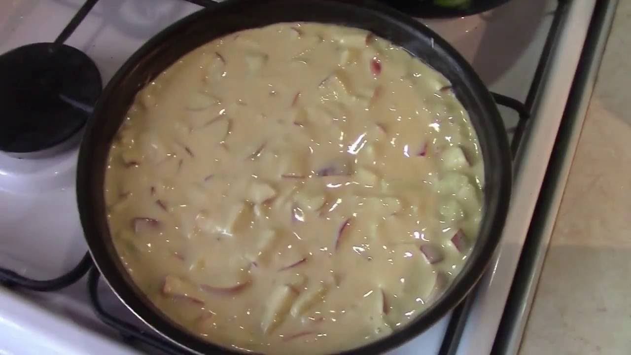 Шарлотка по быстрому - очень коротко - рецепт